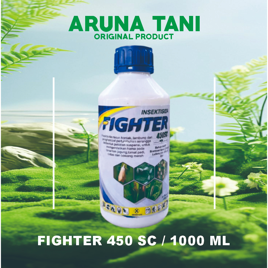 INSEKTISIDA SISTEMIK FIGHTER 1 LITER B.A SIANTRANILIPROL/LUFENURON/FURADAN/ABACEL/AMISTARTOP/ANTRACO