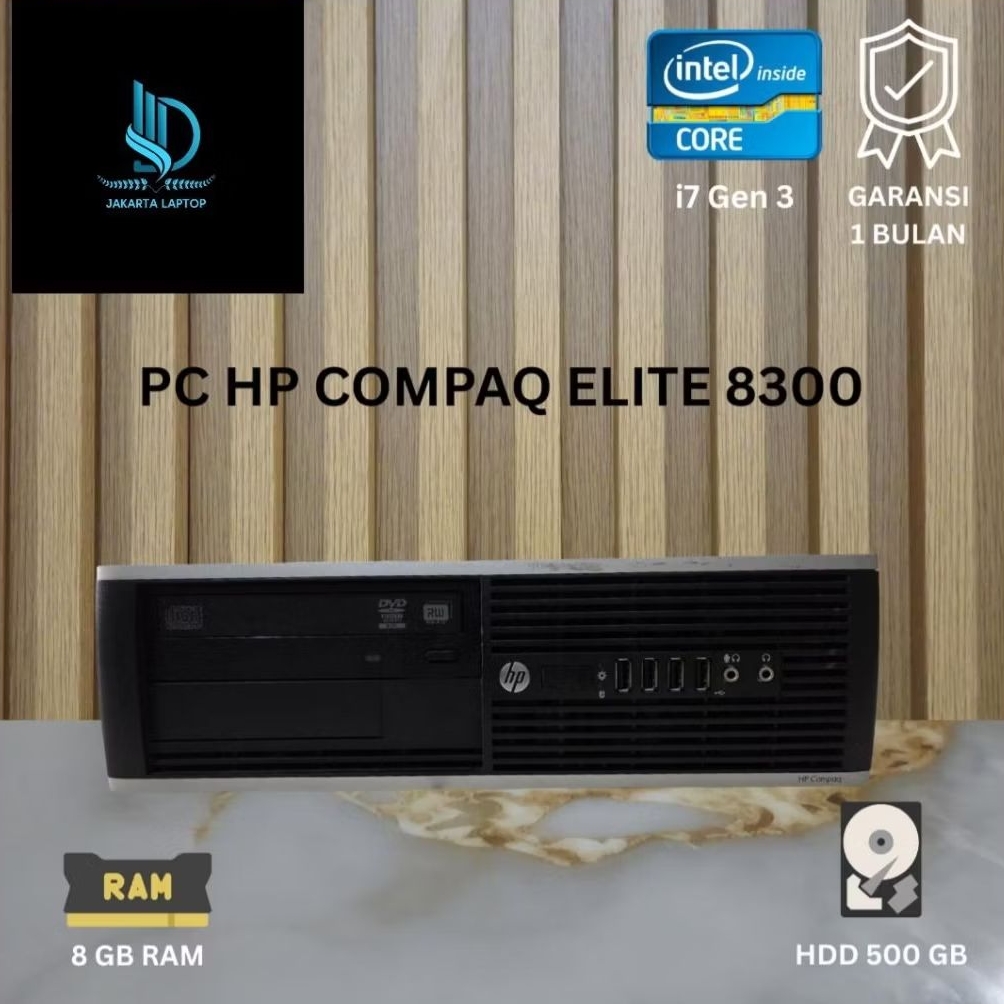 PC HP COMPAQ ELITE 8300 CORE i7 GEN 3 8GB/500GB HDD