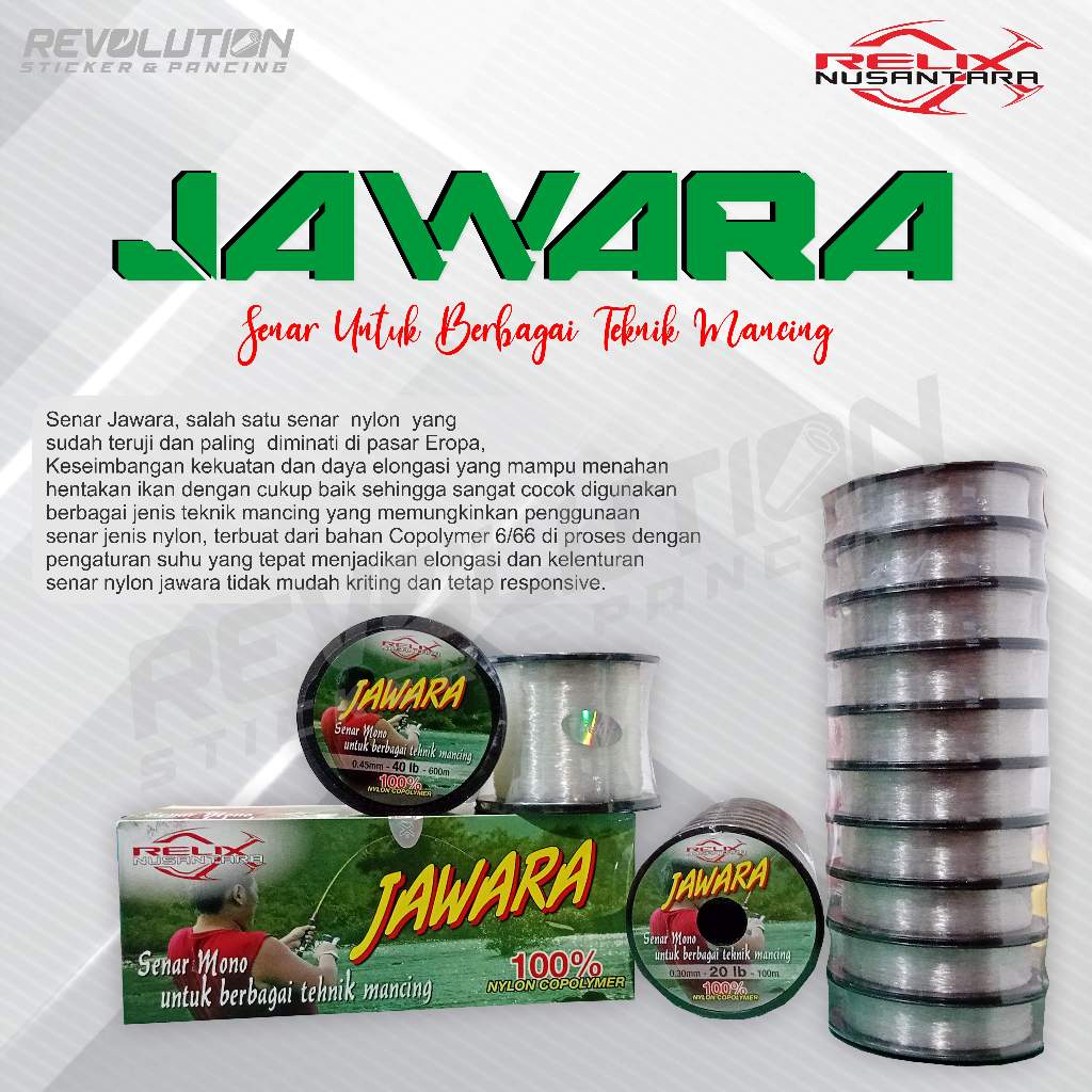 Senar Pancing Senar Jawara Relix Nusantara