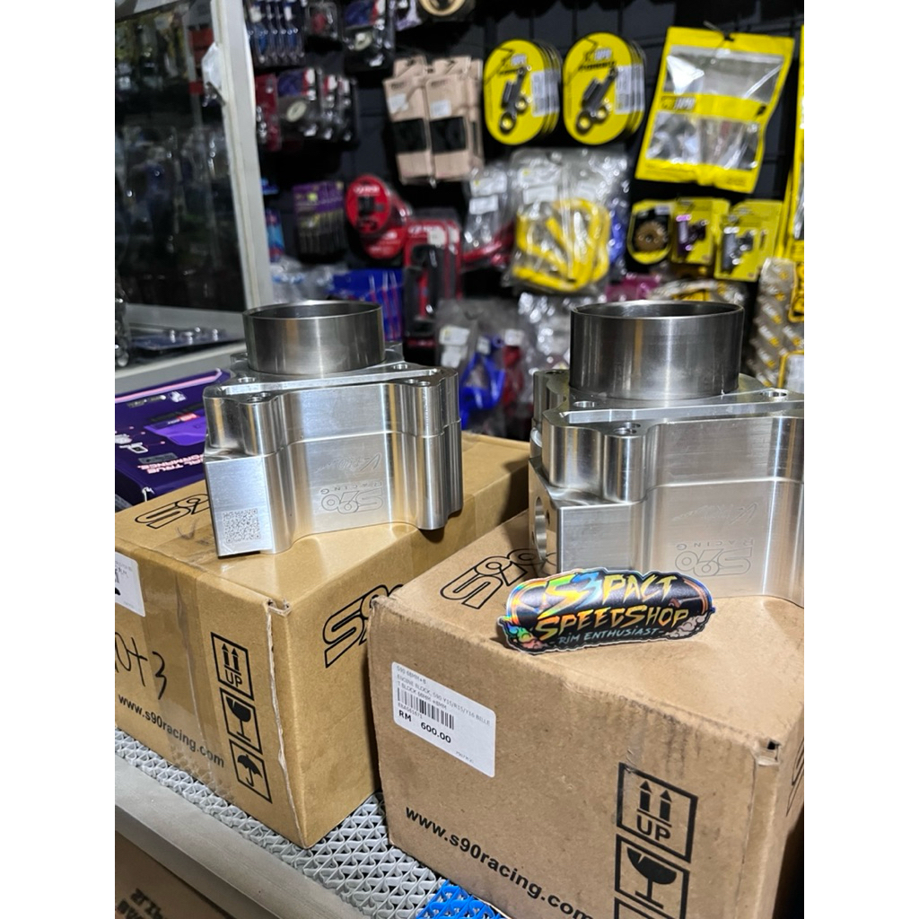 S90 RACING BLOCK BILLET MOTOR MX KING VIXION R15 AEROX NMAX BIG SIZE BIG COMPRESSION AVAIBLE BYPASS