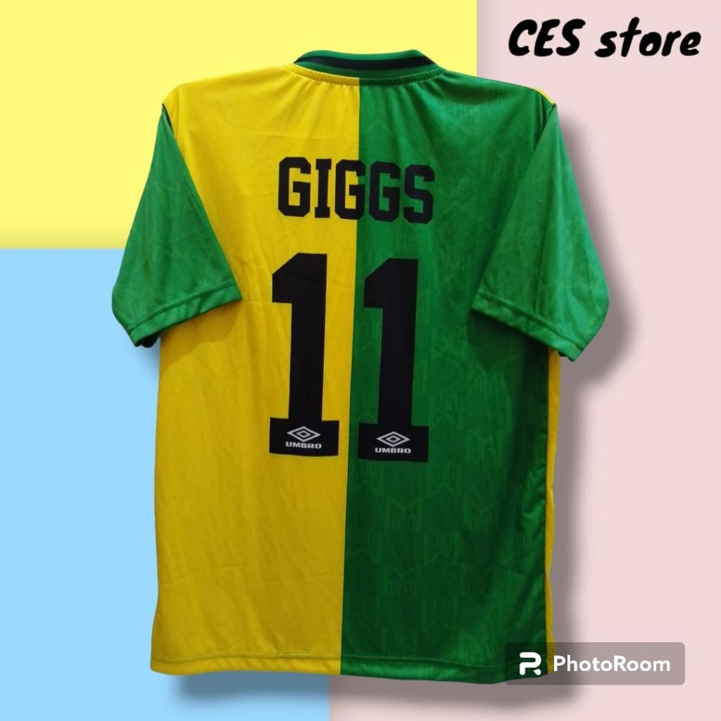 jersey baju bola retro vintage sport casual cantona giggs
