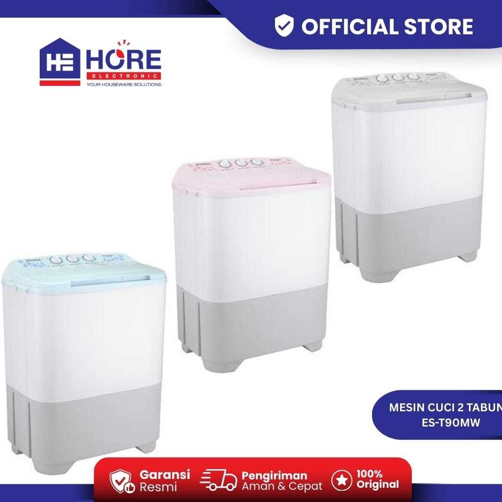 MESIN CUCI SHARP ES T90MW / SHARP MESIN CUCI 2 TABUNG TWIN TUB ES T90MW EST90MW / SHARP EST90MW [8 K