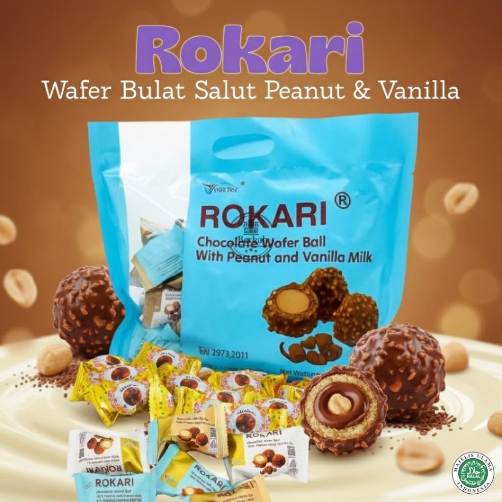 Rokari Premium Chocolate Packaging 280gr - Rokari Bola Coklat