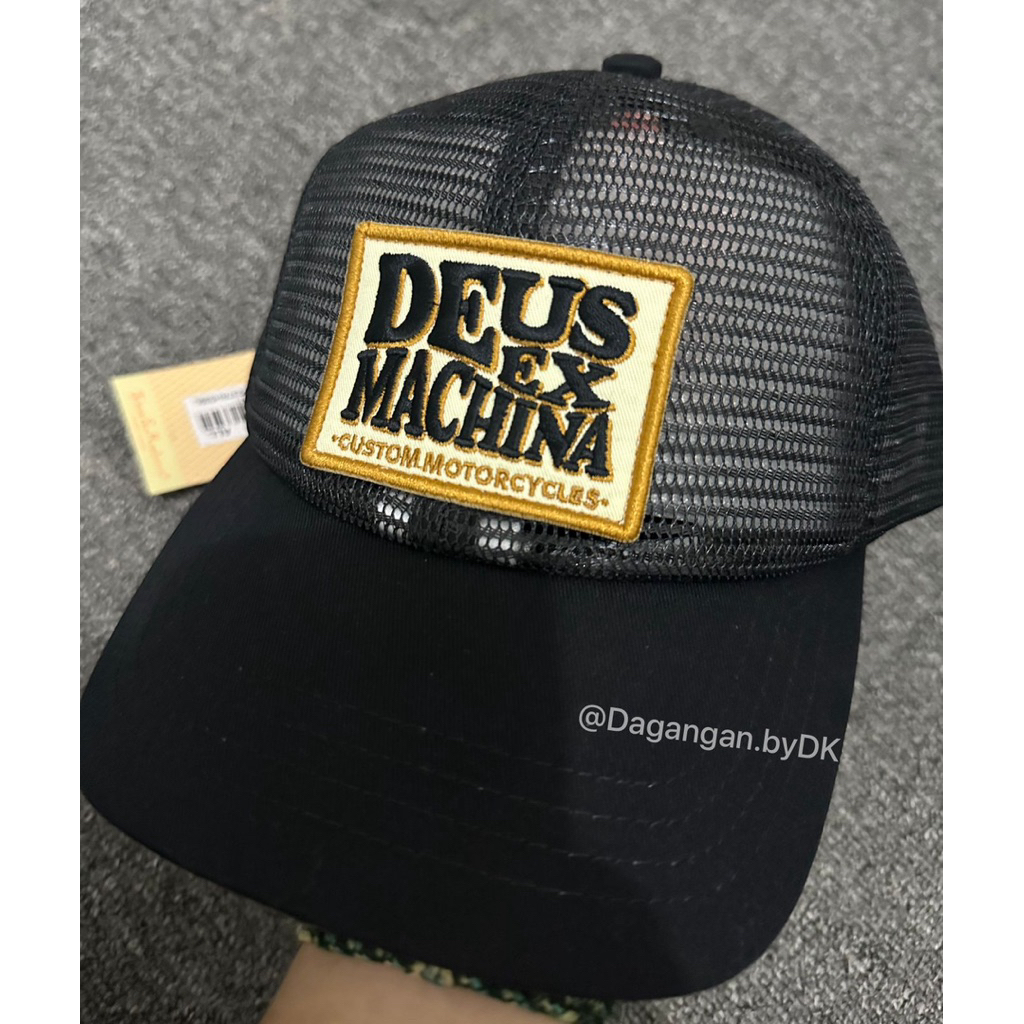 Topi Deus Ex Machina Full Jaring Original 100% Black (Limited Edition)