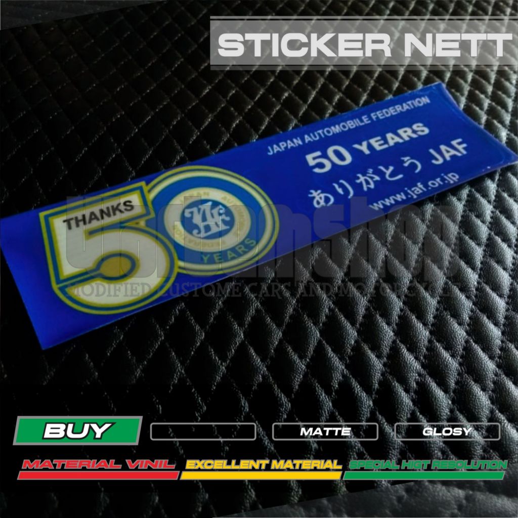 Sticker Nett Tempel Dalem Windshield JAFF LONG