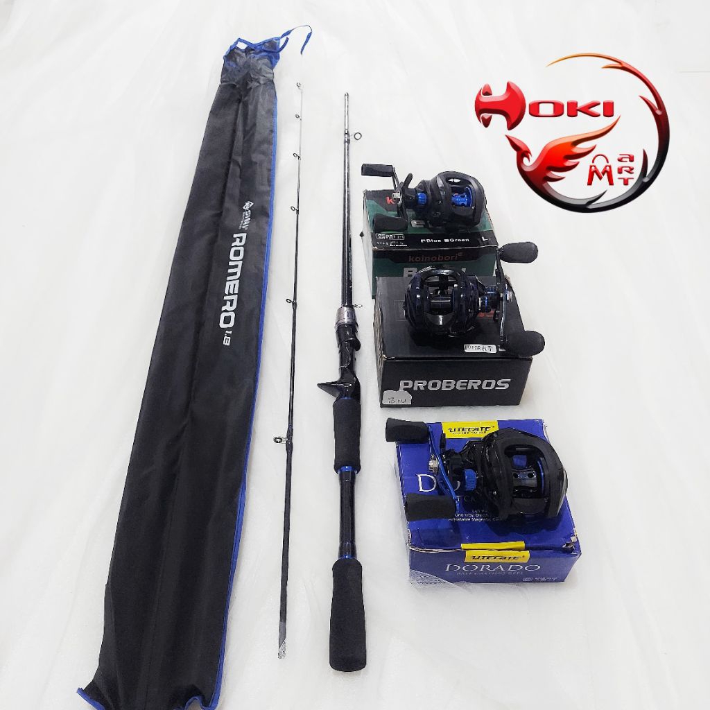 Free soft lure Joran set BC romero biru + proberos / utecate dorado / koinobori remu / joran set cas