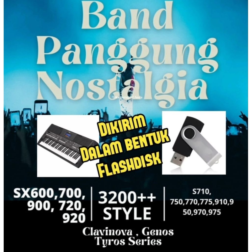 Style Song Midi Yamaha Band Panggungan Weddingan Event Pesta untuk Keyboard Yamaha Psr S710 750 770 