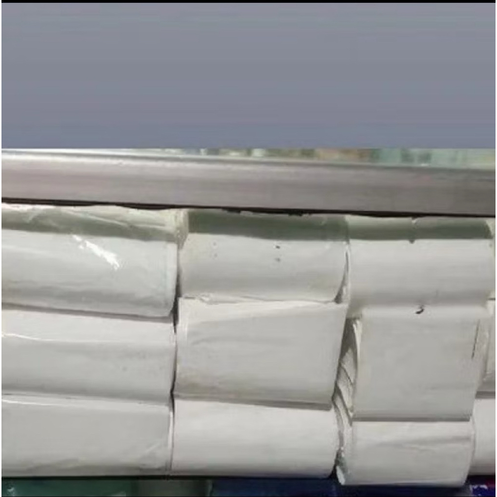 Roll Plastk PP putih doff susu 12 cm X250 meter Plastik tempe