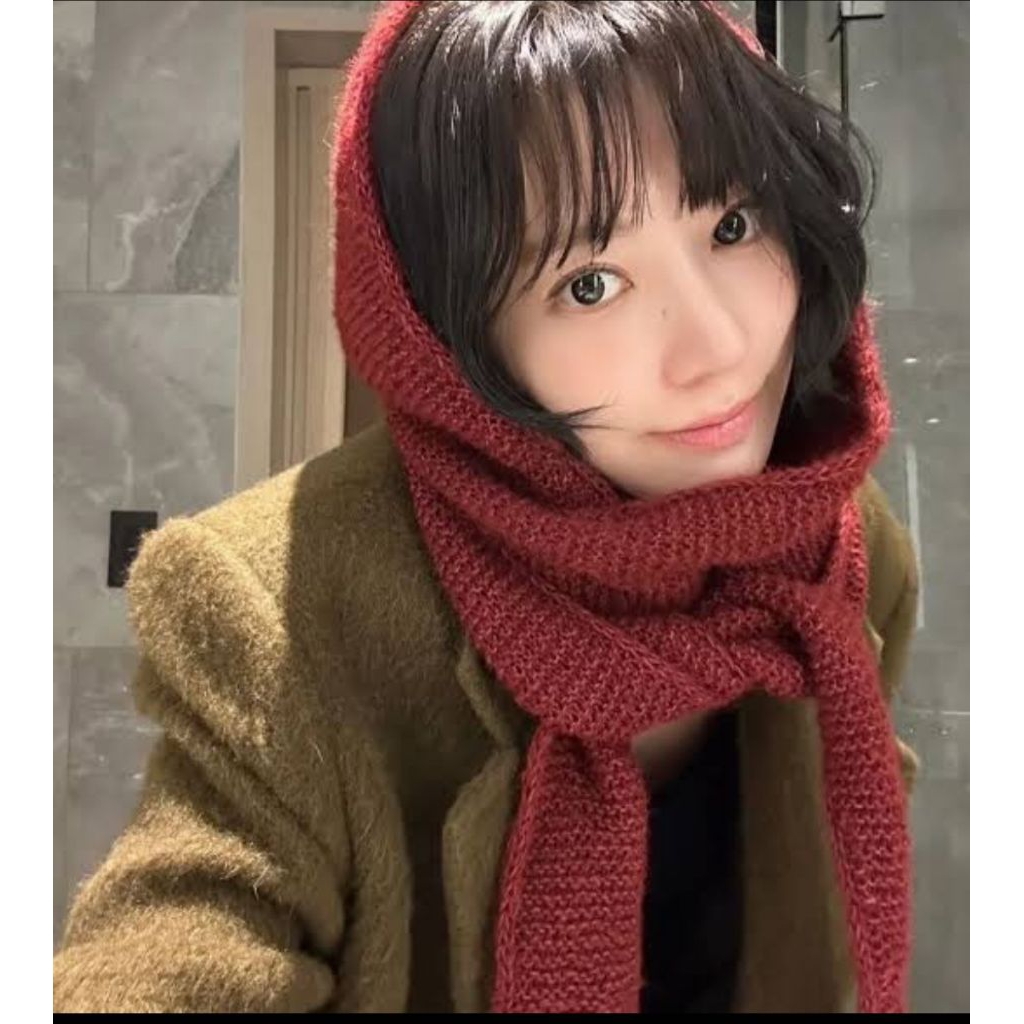 kkurochet shopie hood sakura miyawaki fanmade handmade