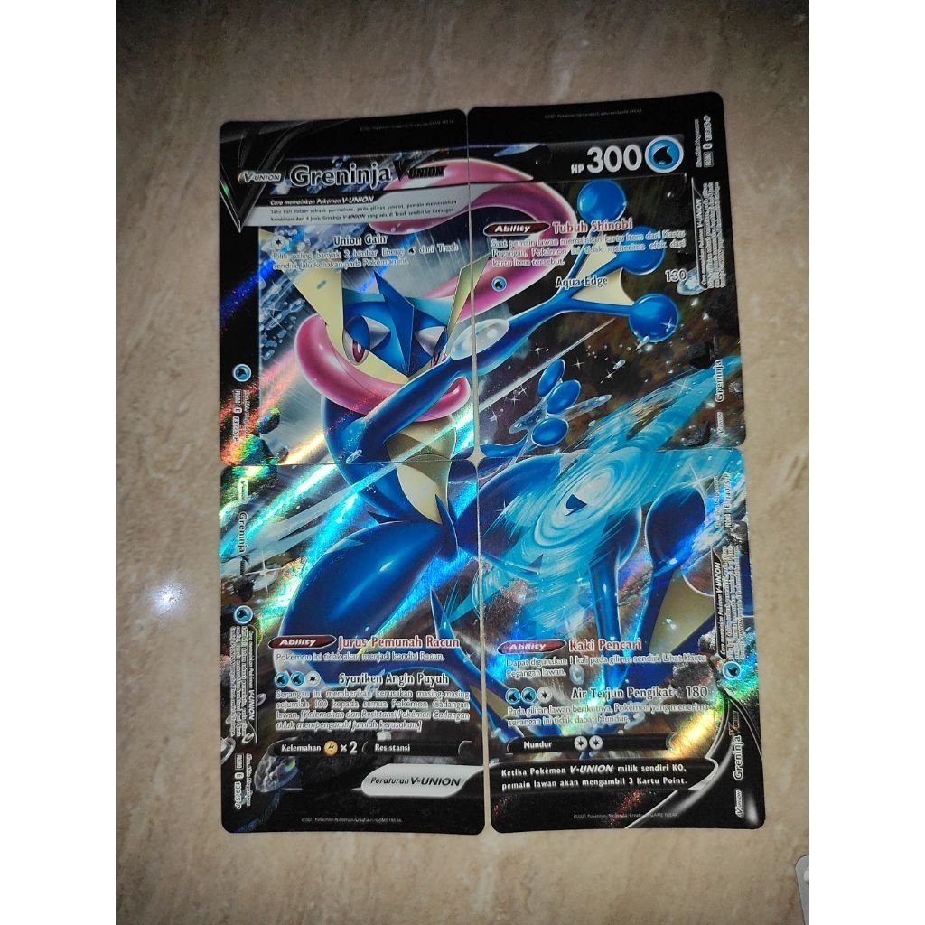 Greninja V Union Set (4 Kartu) Kartu Pokemon Indonesia Original