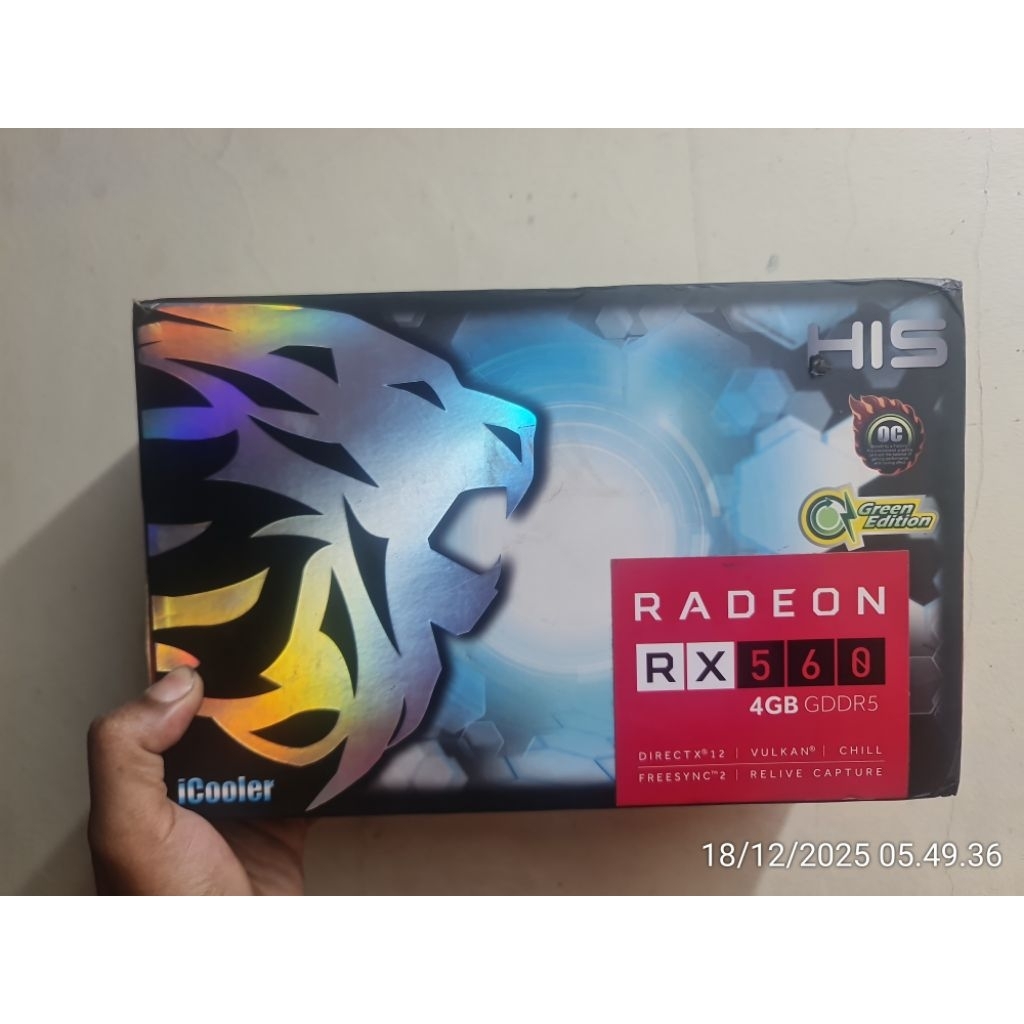 vga rx560 4gb his normal fullset