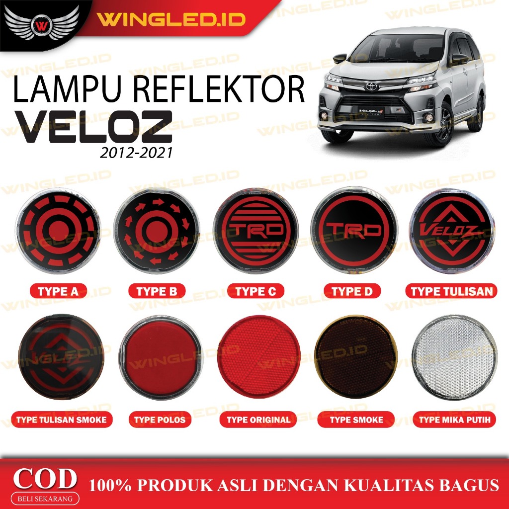 Lampu Reflektor Belakang All New Avanza Veloz 2012-2021