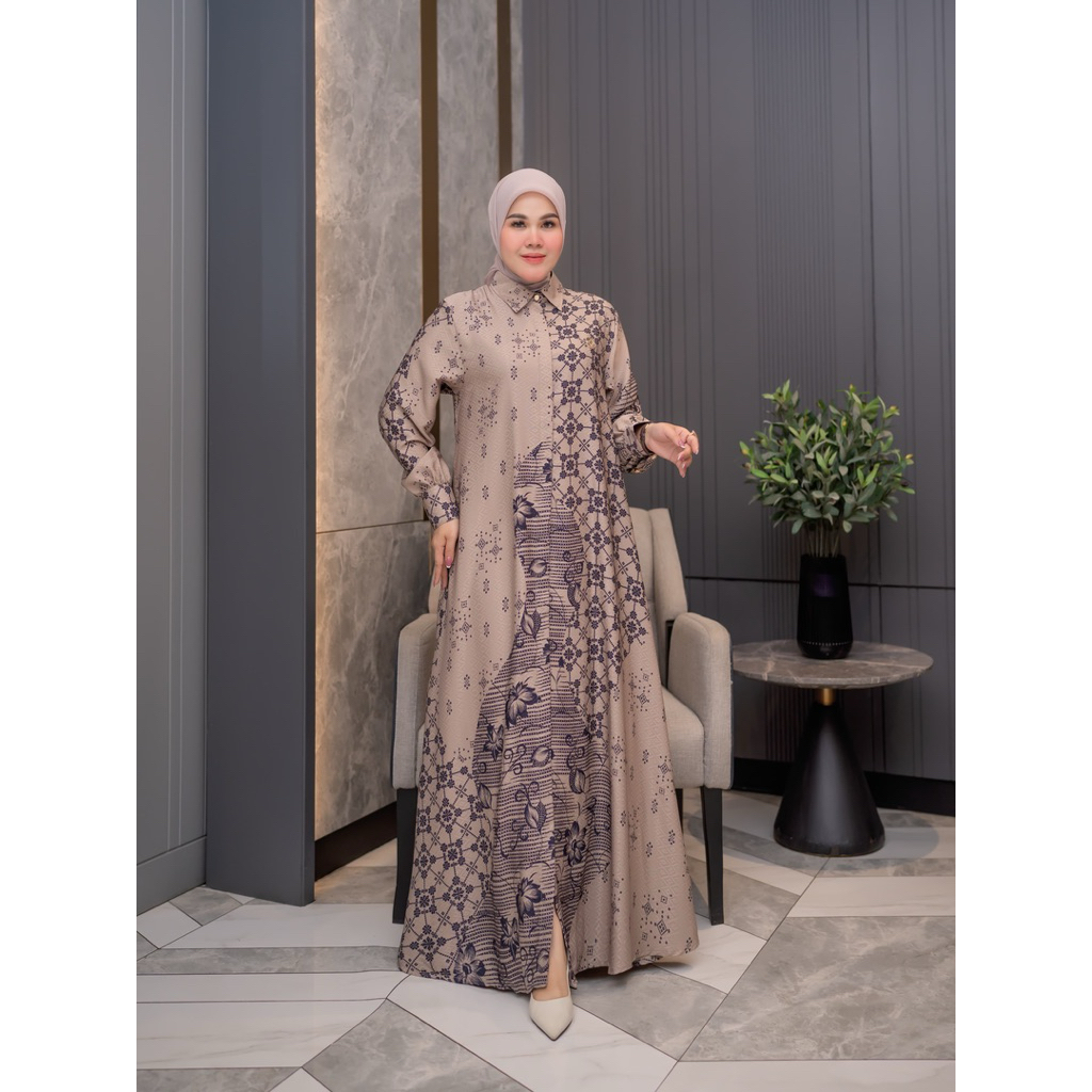 sanlia-Gamis Batik Dobby premium koleksi terbaru