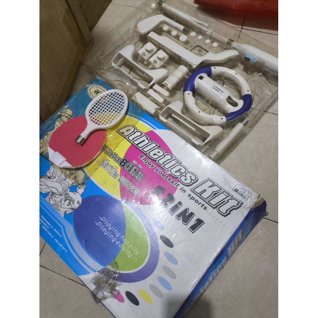 aksesoris nintendo wii 52 in 1 jual apa adanya