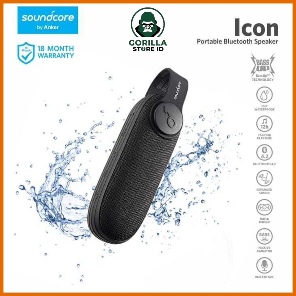 Speaker Bluetooth Anker Soundcore Icon - A3122 Black