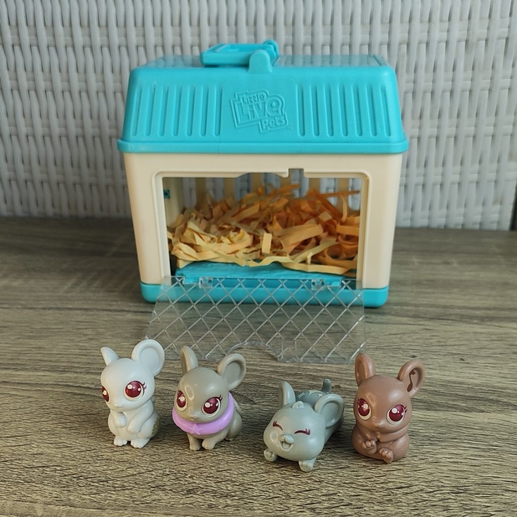 PRELOVED Little Live Pets Hamster House Playset | Rumah Kandang Hamster Mainan | Isi 4 Hamster