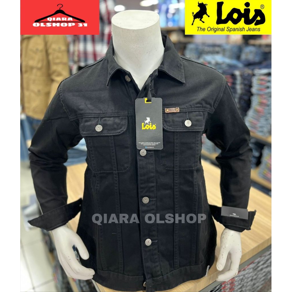 JACKET MERK LOIS ORIGINAL HITAM