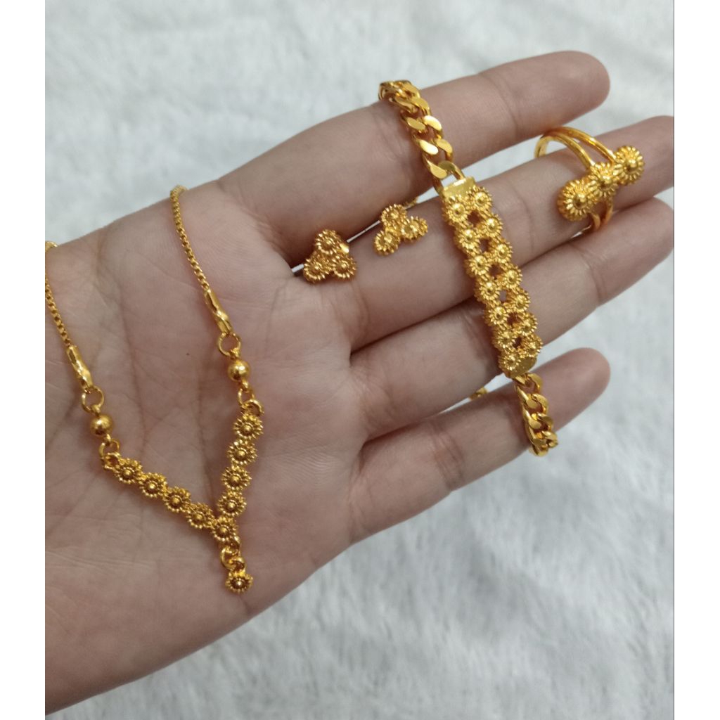 SET Replika Emas 24k Perhiasan Wanita
