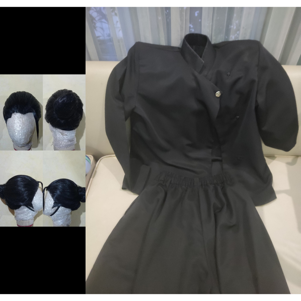Kostum Geto Suguru Jujutsu Kaisen Fullset Plus Wig (size L)