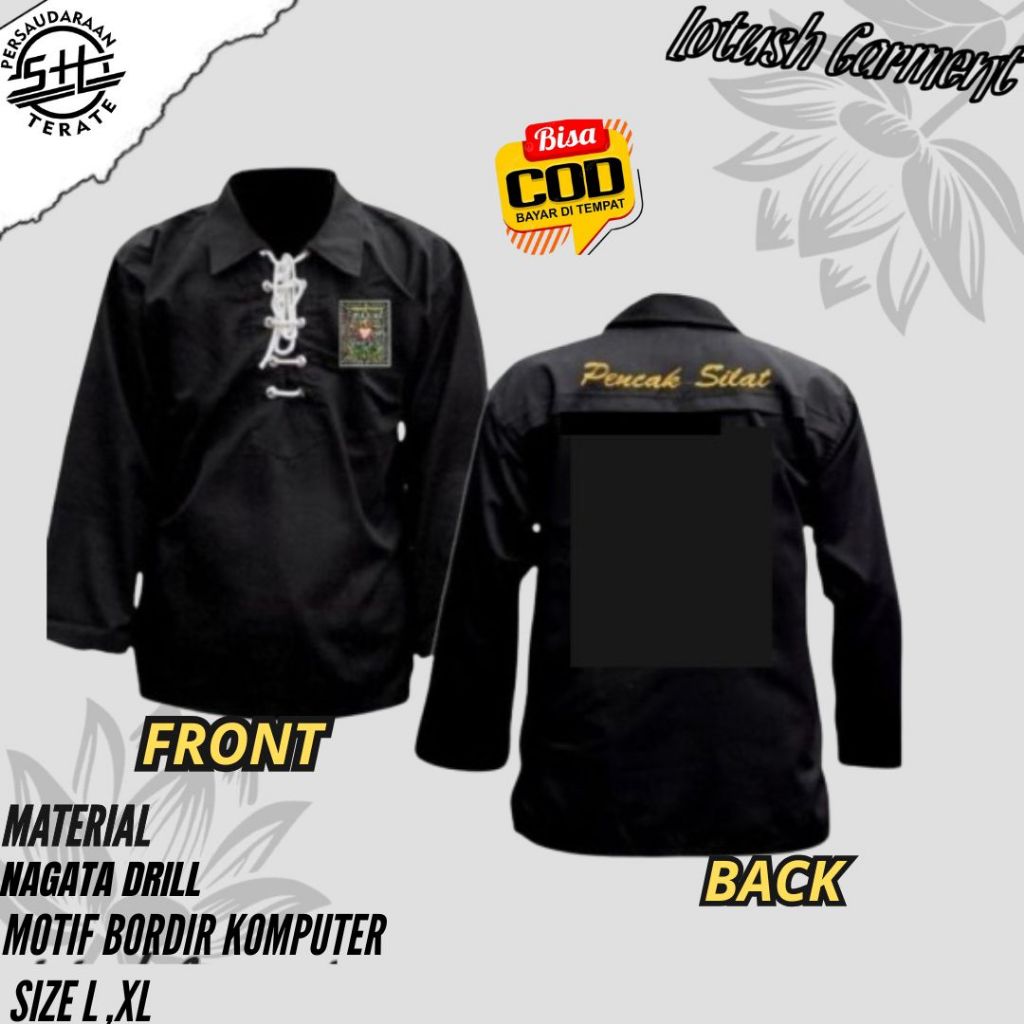 Atasan Sakral Warga Psht - Sakral Atasan Full Bordir Pencak Silat-Atasan Sakral Keren Psht