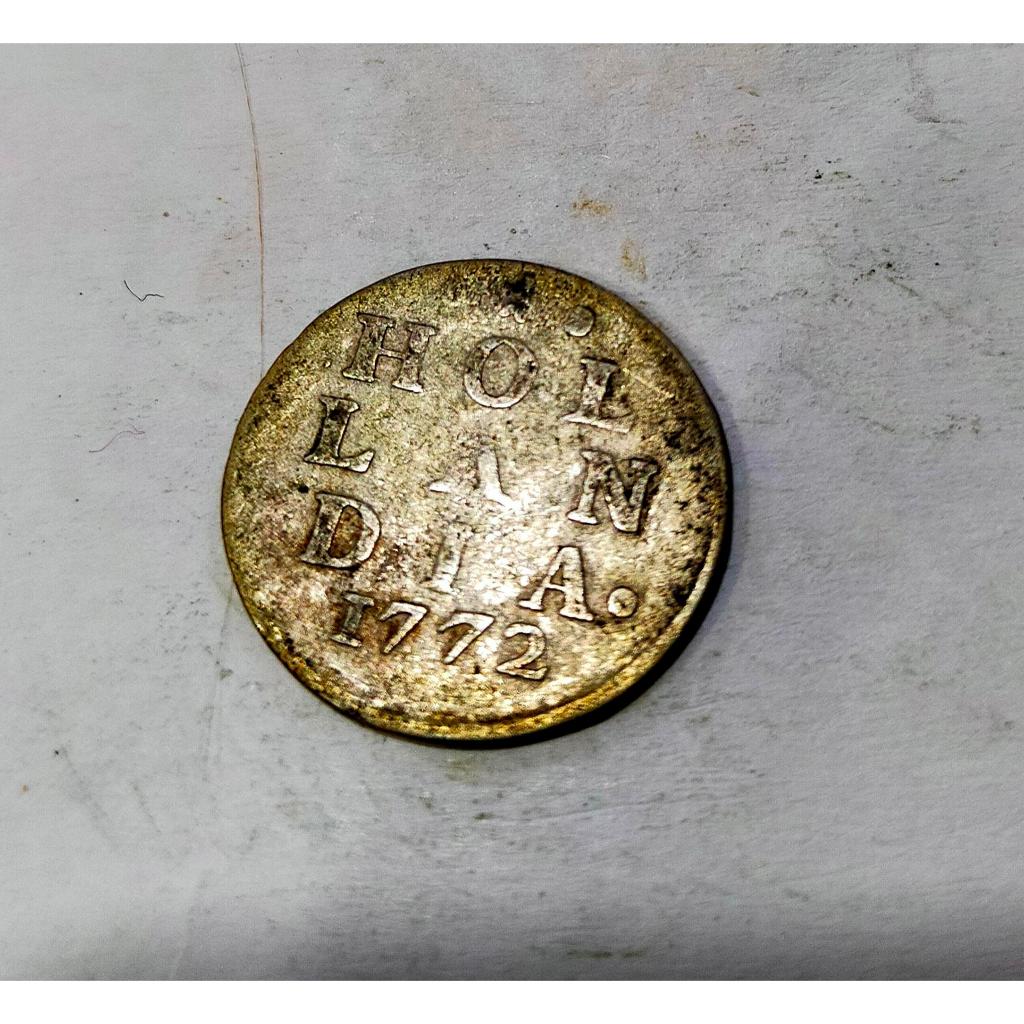 BL231 koin 2 stuiver 1772 dari probinsi Hollandia koin perak