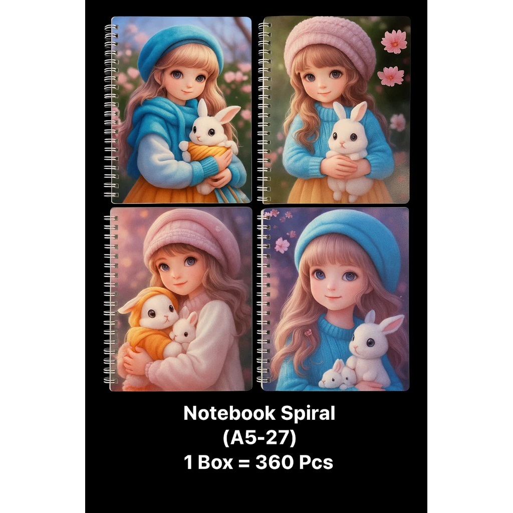BUKU SPIRAL A5 LUCU / NOTEBOOK Ring / DIARY SPIRAL notes ring book Anak & Remaja