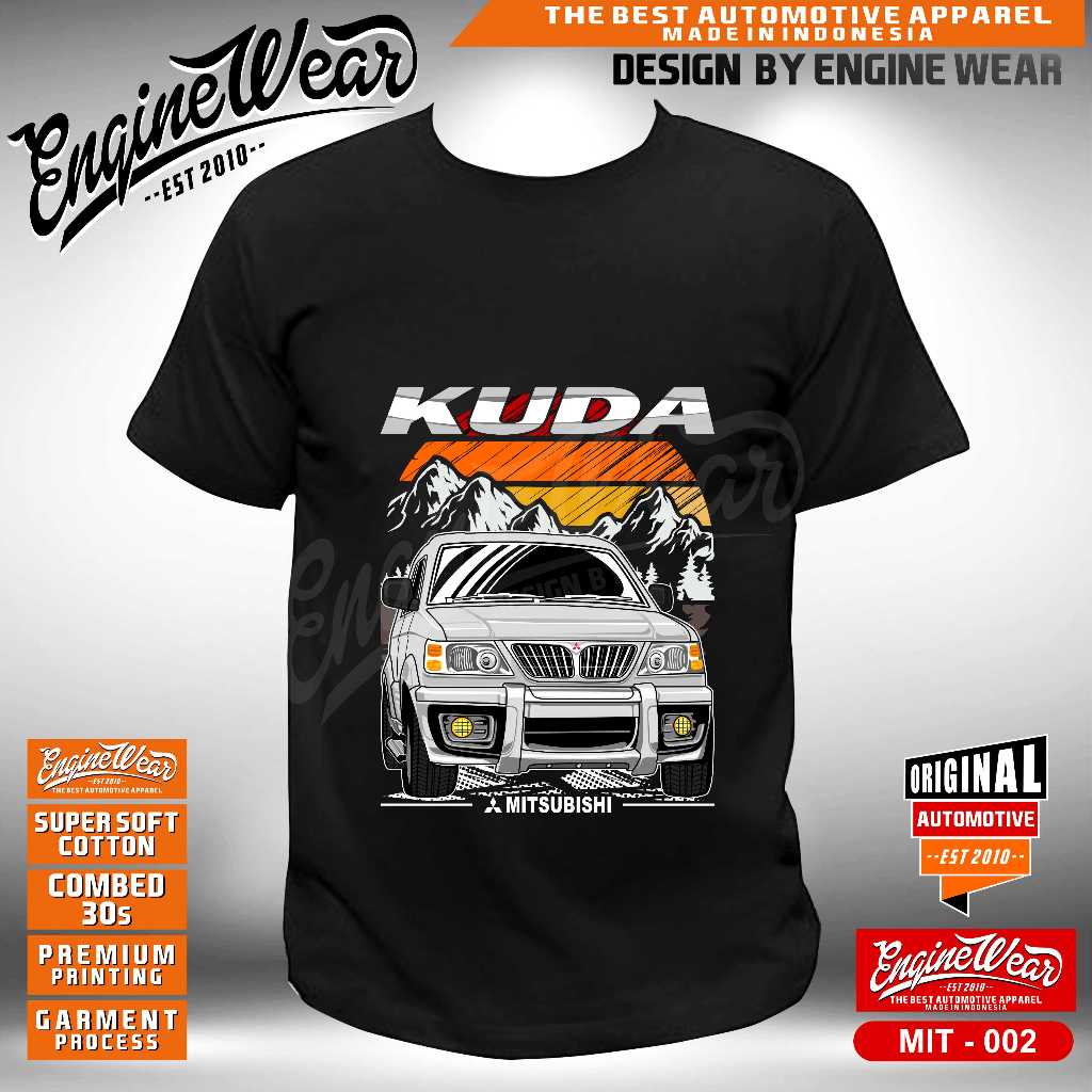 kaos kuda tshirt mitsubishi kuda grandia baju mobil panther diesel otomotif