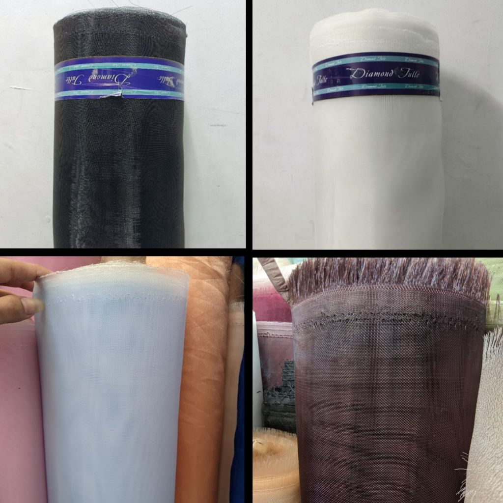 Kain Kaku Crinoline Premium / Bahan Gaun Crinolin