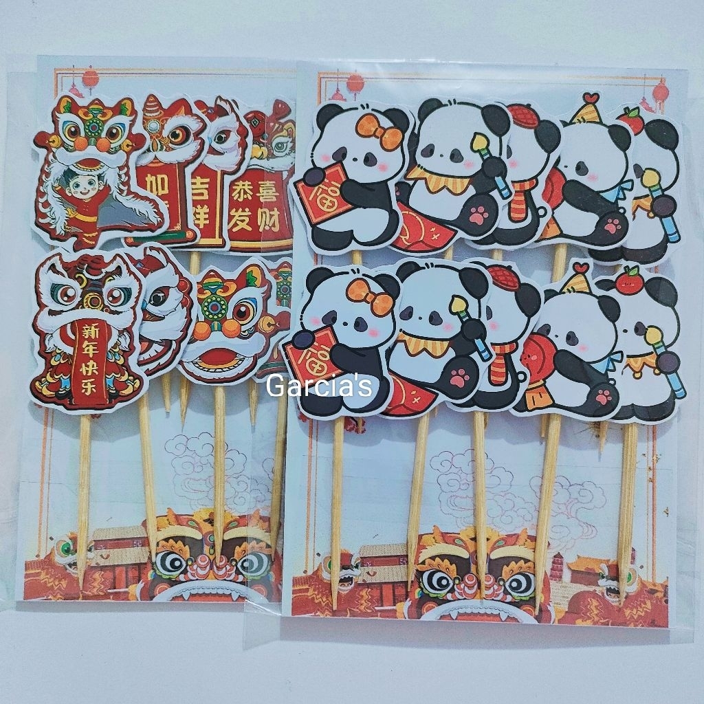 Topper cny / topper cupcake imlek / topper sincia
