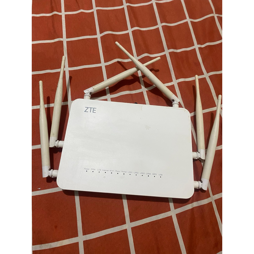 ONT Gpon ZTE F670 Premium Antena 6 + Adaptor