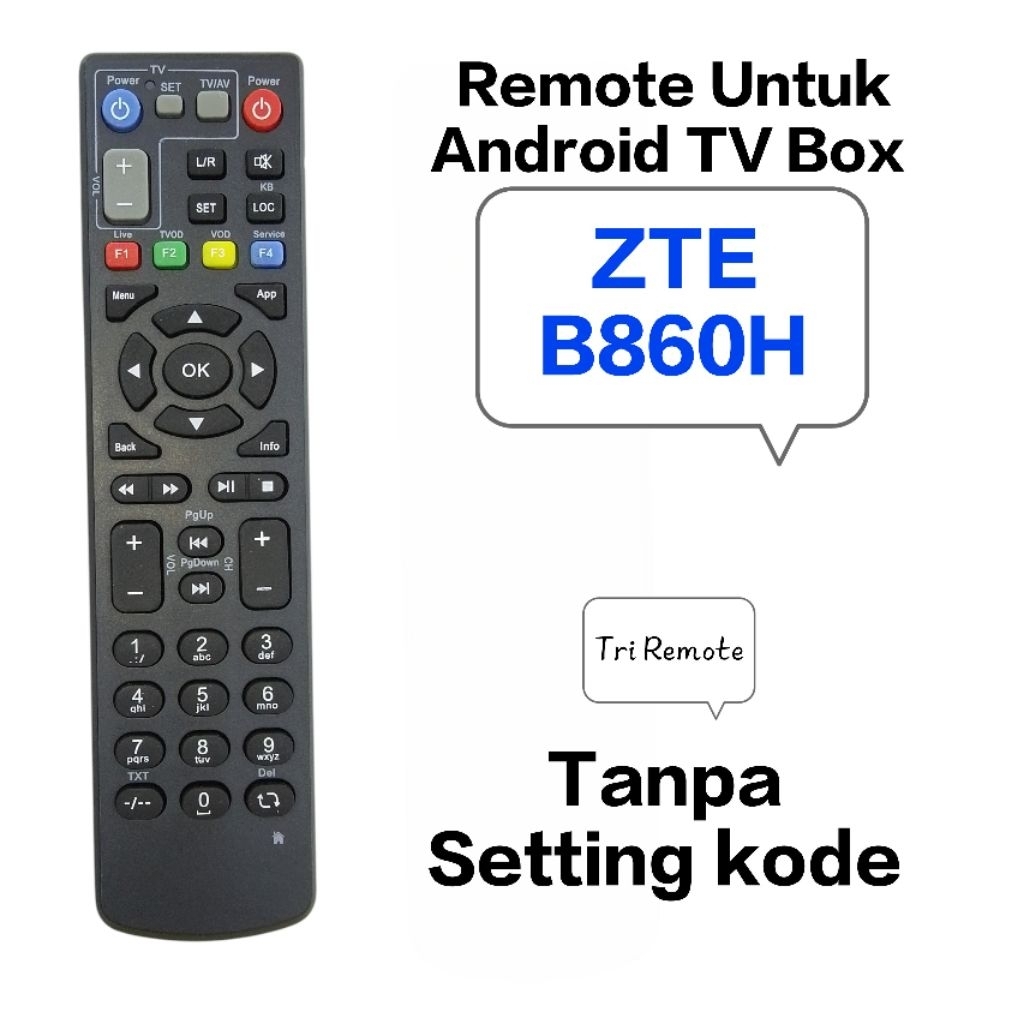 Remot Remote Receiver untuk STB USEE TV ZTE Speedy TV ZTE ZXV10 B860H