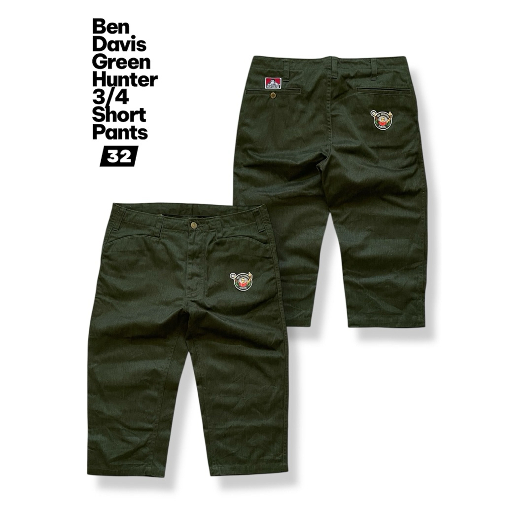 Ben davis Langka Green hunter 3/4 Short Pants Original Size 32