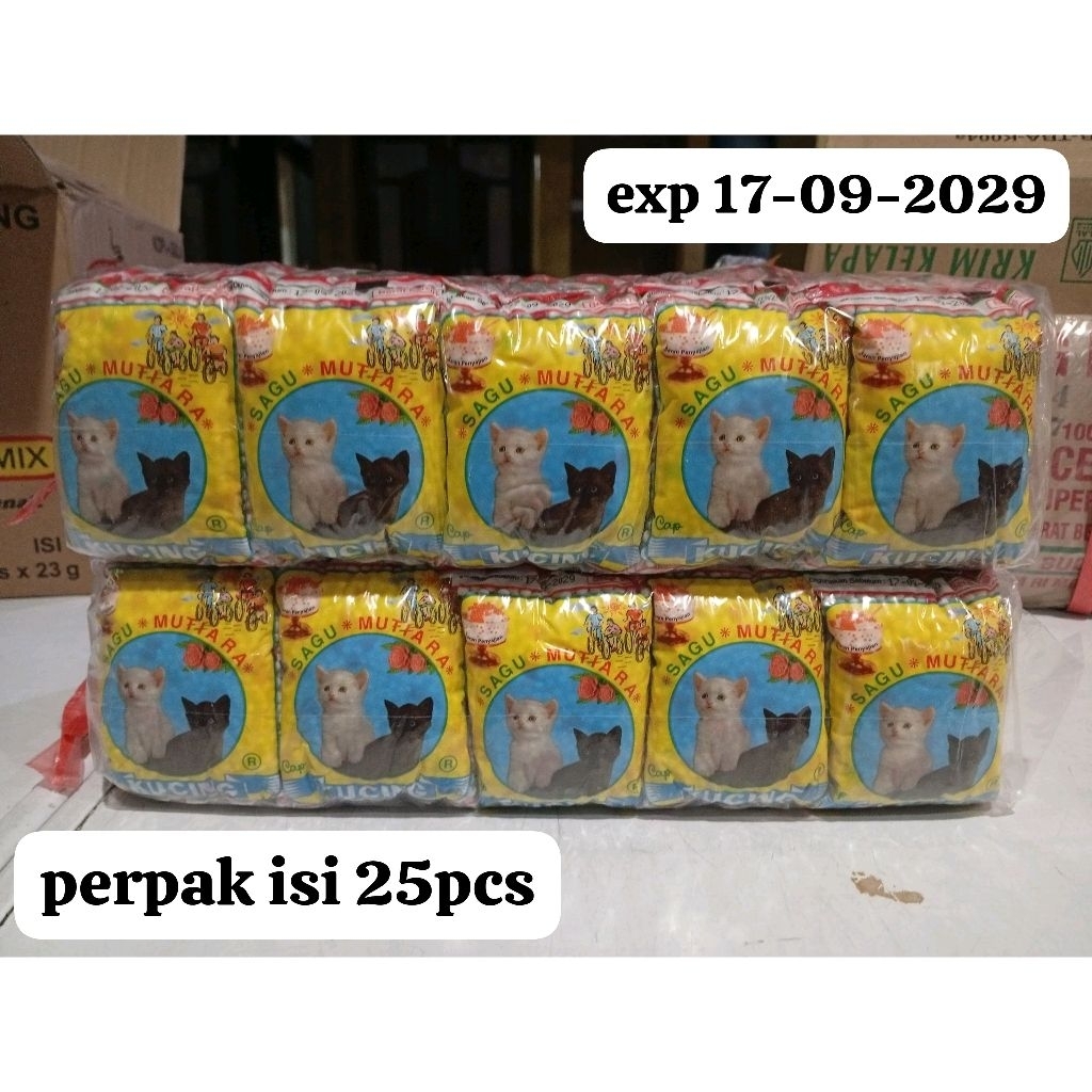 sagu mutiara Cap kucing 1 pack (25pcs)