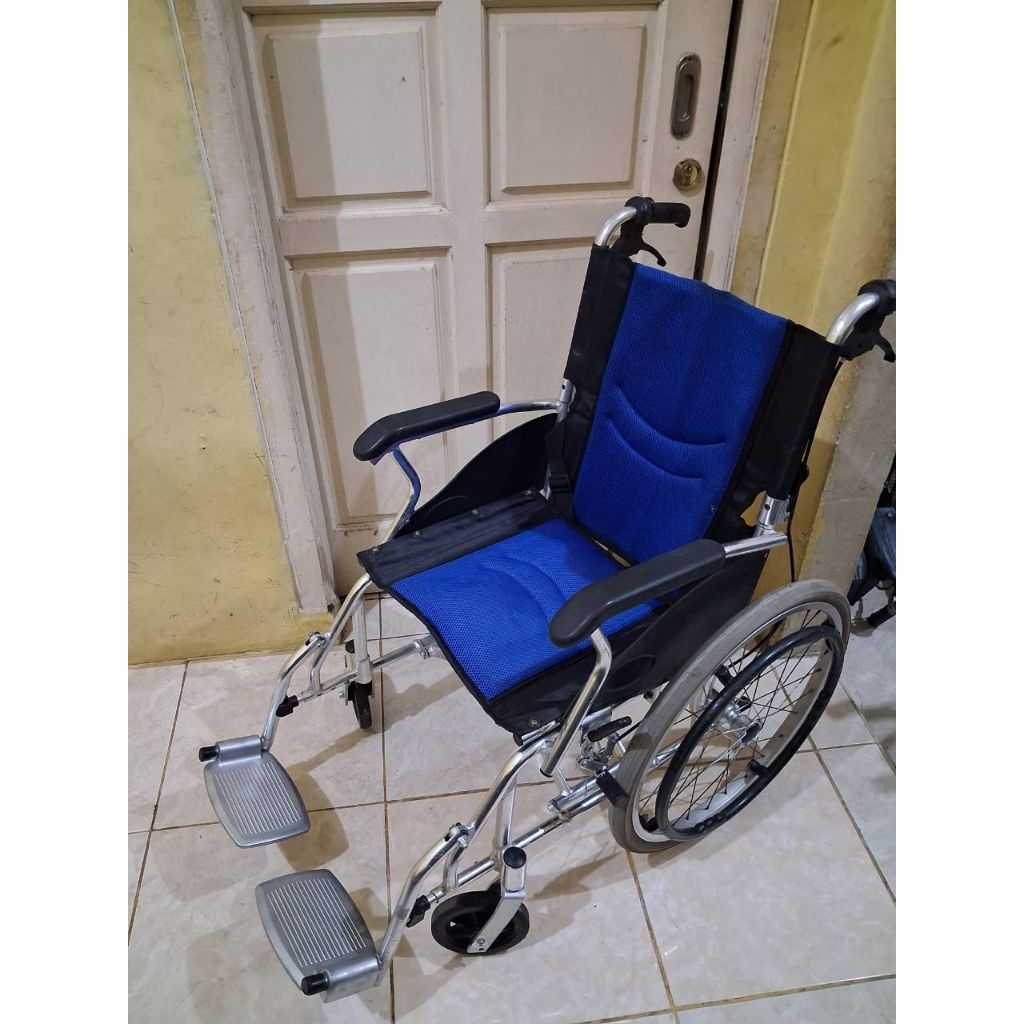 (cod)kursi roda seken/bekas termurah kursi roda travel ringan alumunium tidak mudah karat