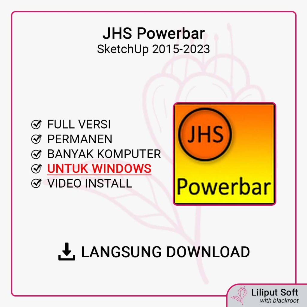 JHS Powerbar Plugin SketchUp 2015-2023 Full Versi