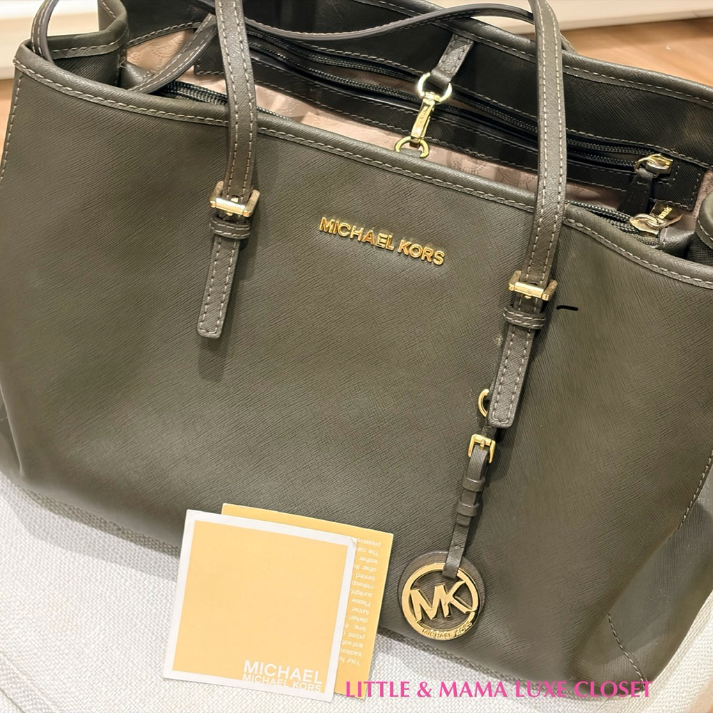 Tas Wanita Tote Premium Warna Abu Abu Tua Leather Look