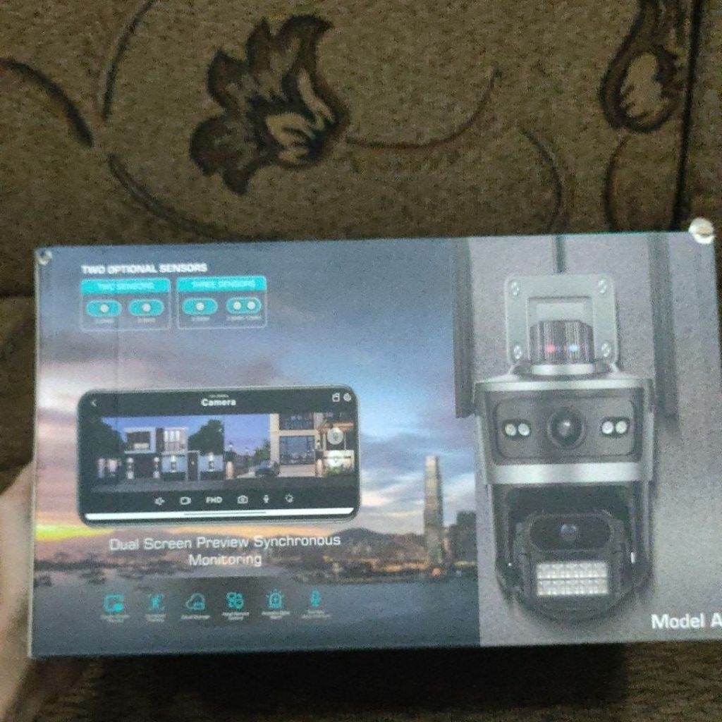 IP Camera Outdoor CCTV ICSee 3 Lens 9MP PTZ