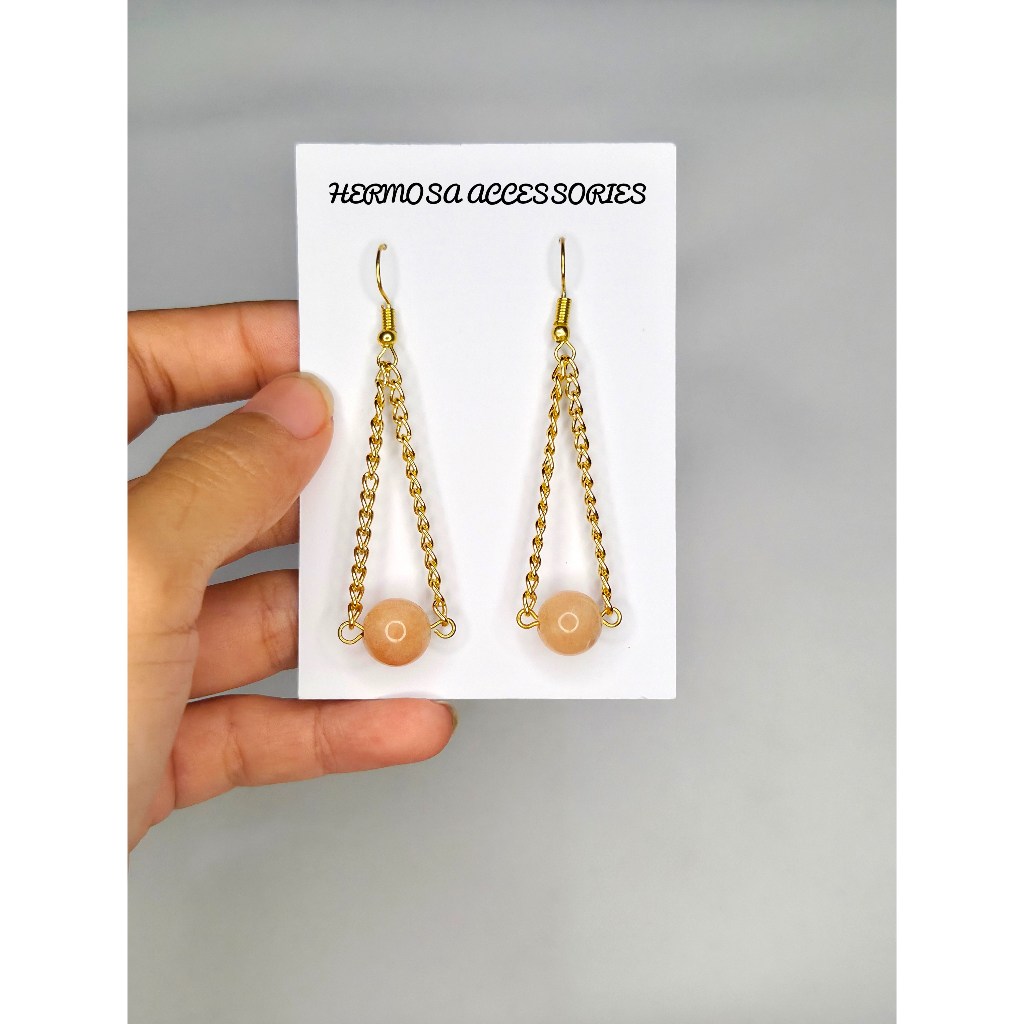 [HERMOSA] ANTING PINK EQUIL / PINK EQUIL EARRING