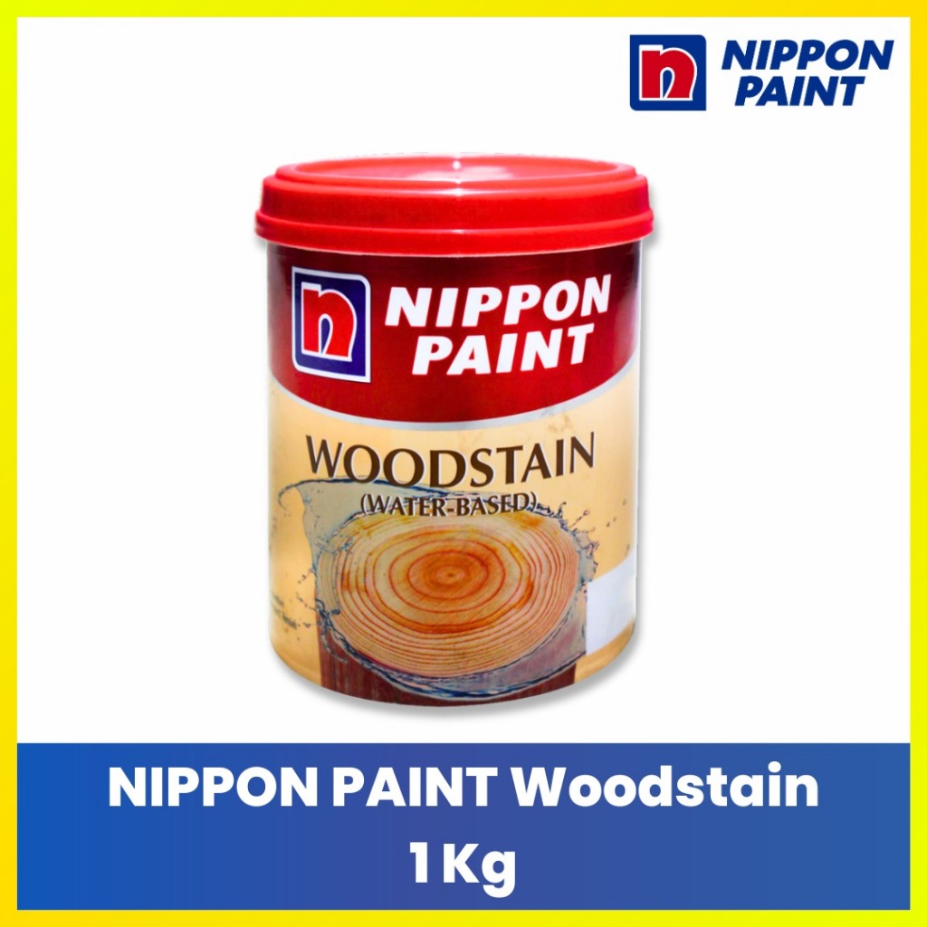 Nippon Paint Woodstain 1kg Cat Kayu Tahan Cuaca