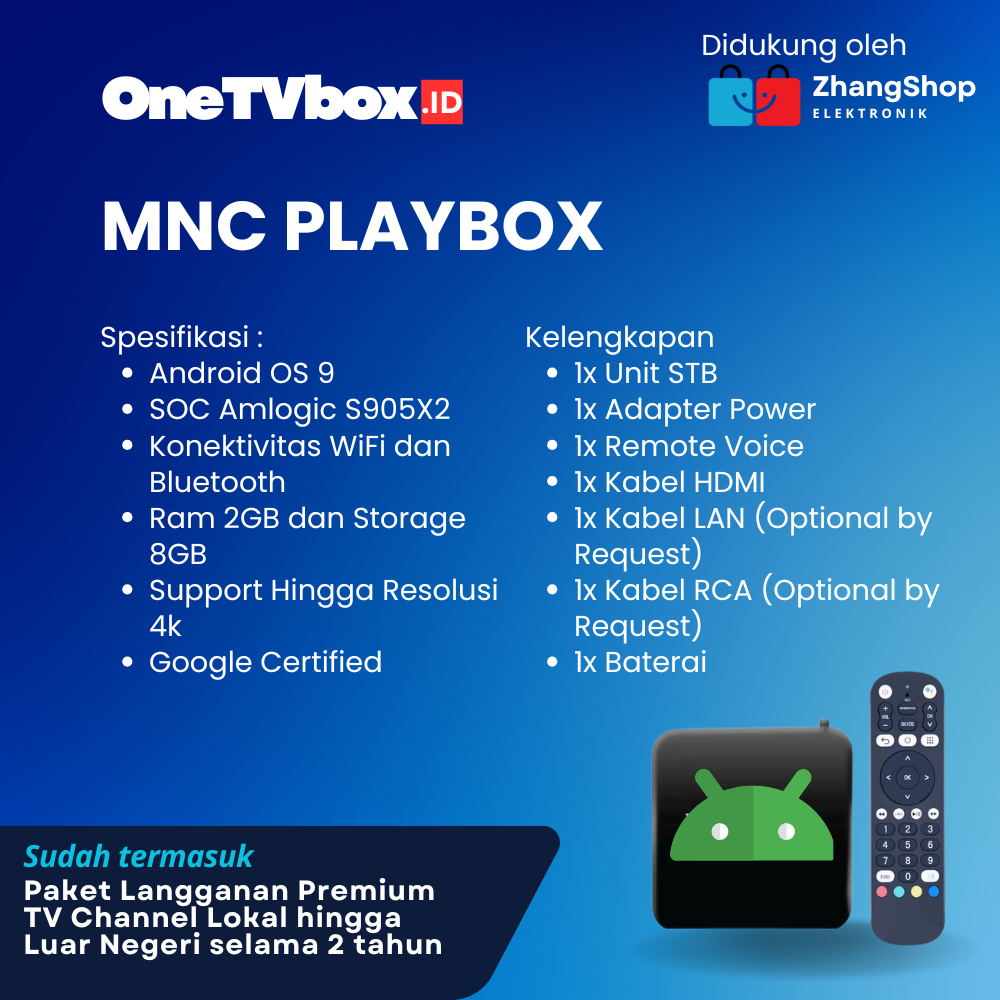 STB MNC Playbox / Vision Plus Android TV Box Unlock Full Apps