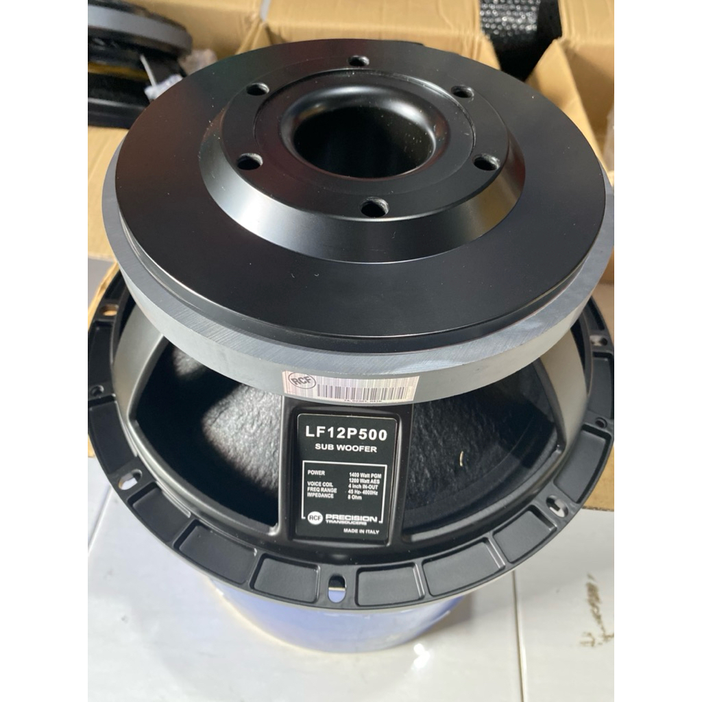 SPEAKER RCF 12 INCH RCF LF12P500 SUB WOOFER / LF12P500 KULIT JERUK ORIGINAL ITALY Grade A+