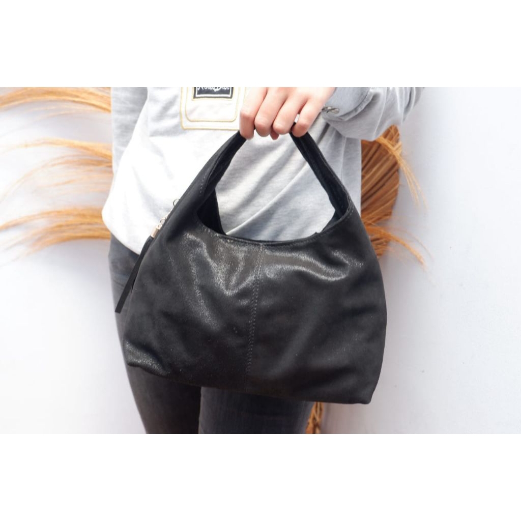 Tas Hobo Wanita Kulit Domba Asli Garut Ringan Awet Cantik Berkualitas