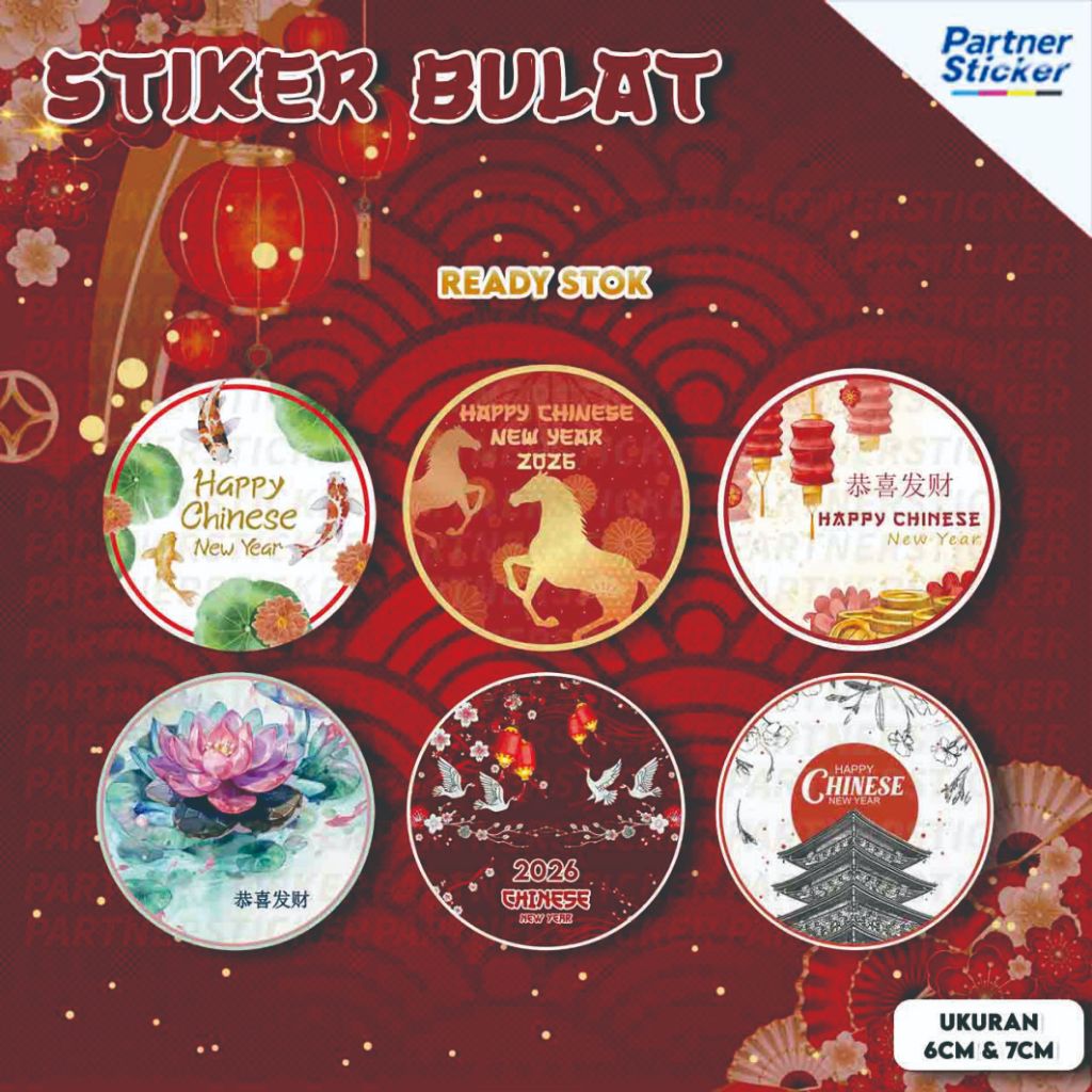 Cetak Stiker Ready Stok Label Bulat Tema IMLEK