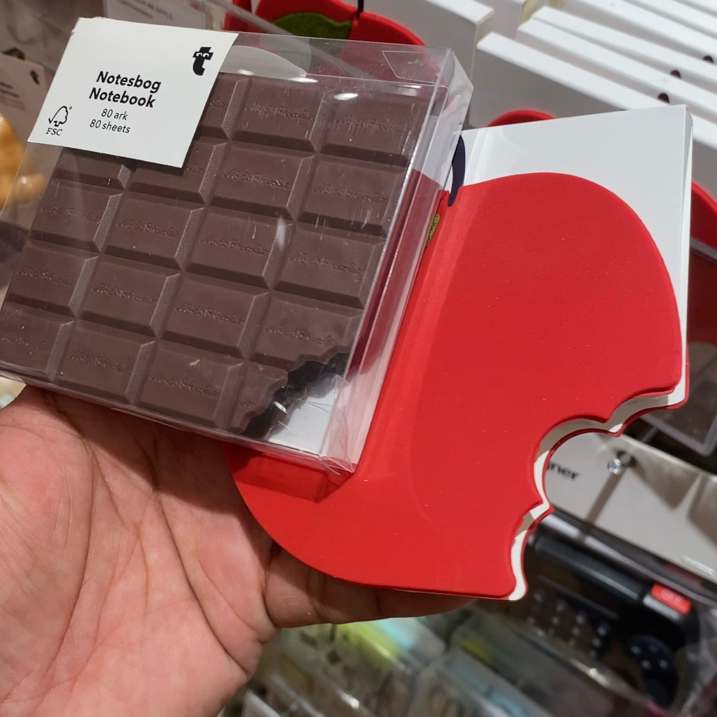 [JASA TITIP FLYINGTIGER] Notesbog / Notebook Chocolate & Apple