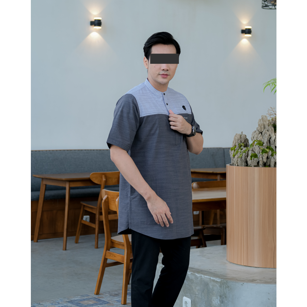 Baju Koko Lengan Pendek bahan Katun By Ilnaaf