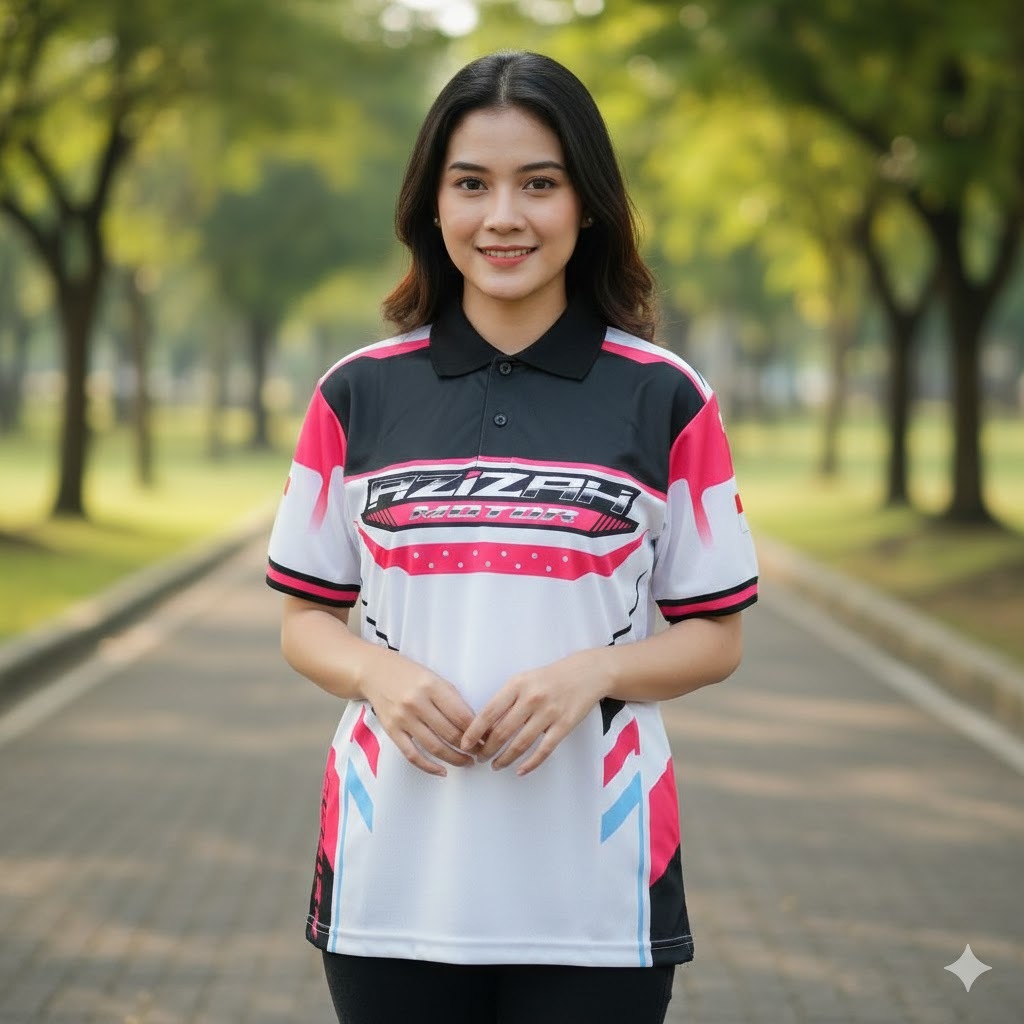 Jersey Kerah Polo Custom Jersey Racing Team Jersey Custom Nama Team Jersey Kerah Polo