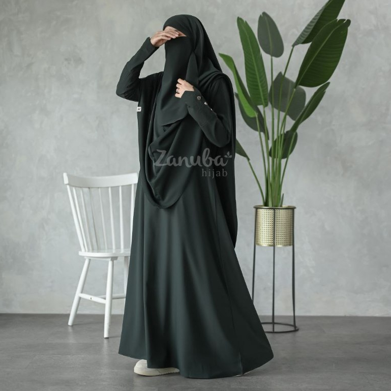 Zanuba Gamis Premium  Gamis Syarie Gamis Abaya zanuba terbaru 2026 Allura Dress Muslimah(abaya Only)
