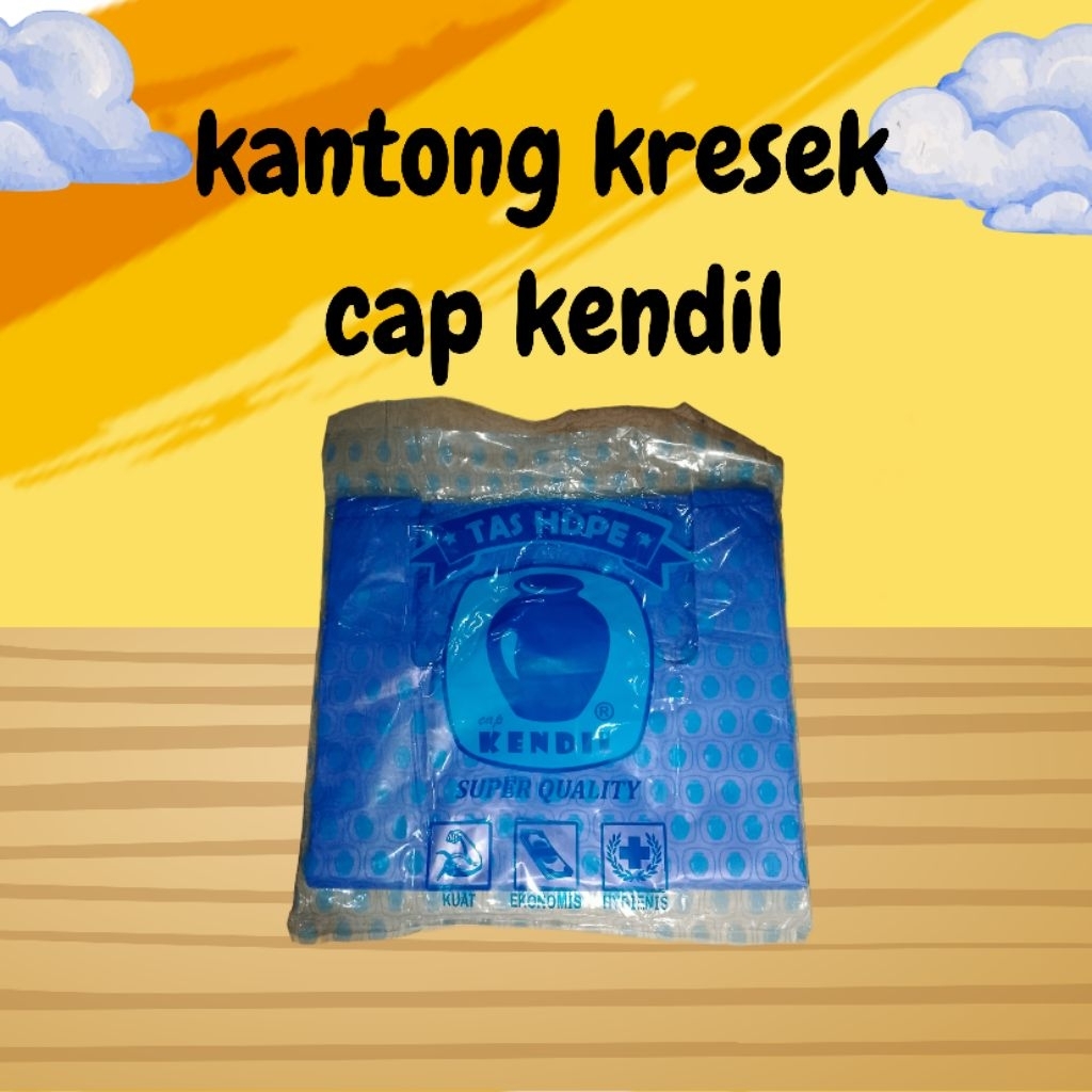plastik kresek cap kendil besar warna ungu kantong plastik kresek wadah barang