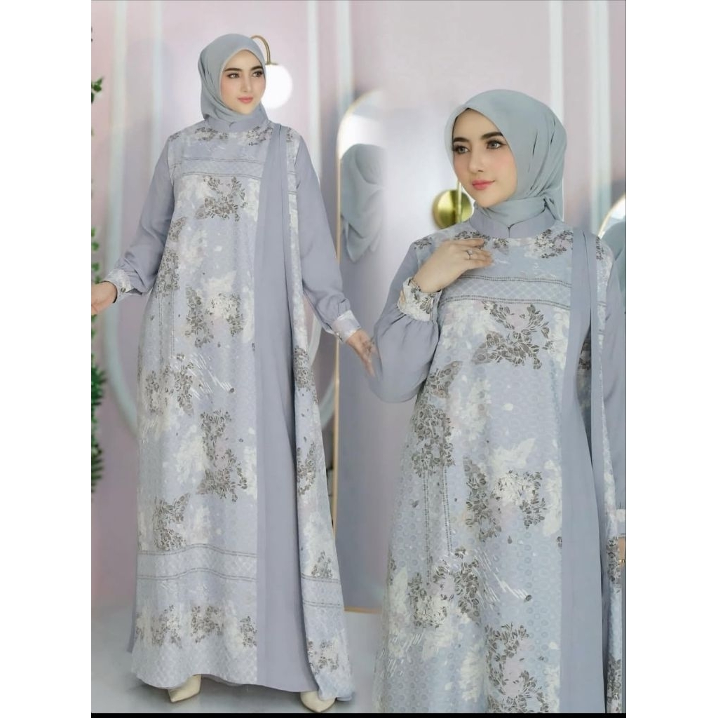 Mecca Dress - Gamis wanita - Dress elegant - outfit Lebaran - Gamis Lebaran Terbaru