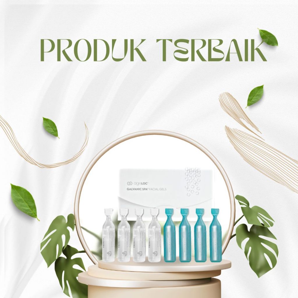 1 Pak Galvanic Spa Facial Gell 4 Pasang Segel